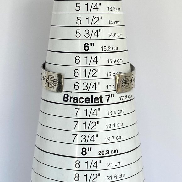 VTG Bell Trading Sterling Silver 925 Southwest Turquoise Wide Band Cuff Bracelet - Picture 9 of 16